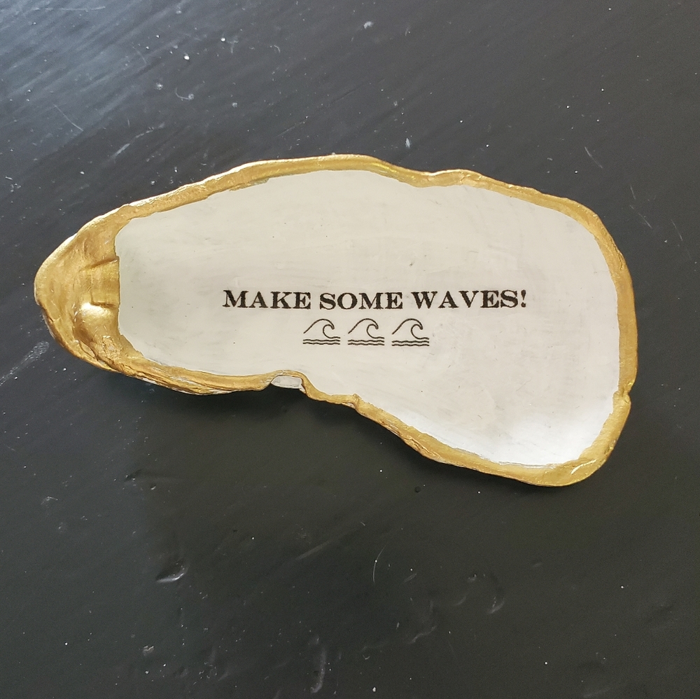 Handpainted Oyster Shell